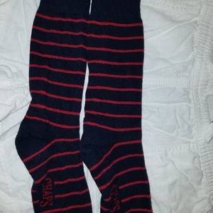Red and blue socks